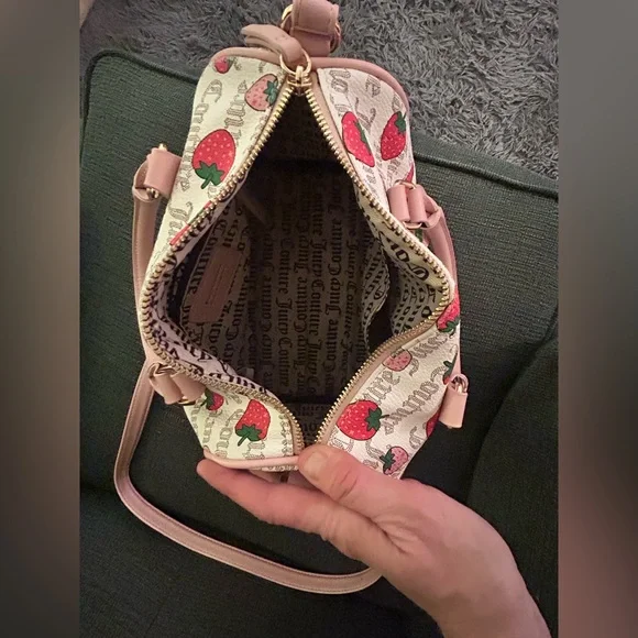 Juicy Couture Pink Strawberry Print Bag - Picture 5 of 5